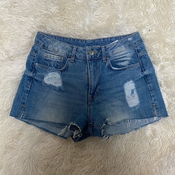 H&M Divided High Rise Jean Shorts - Picture 1 of 4